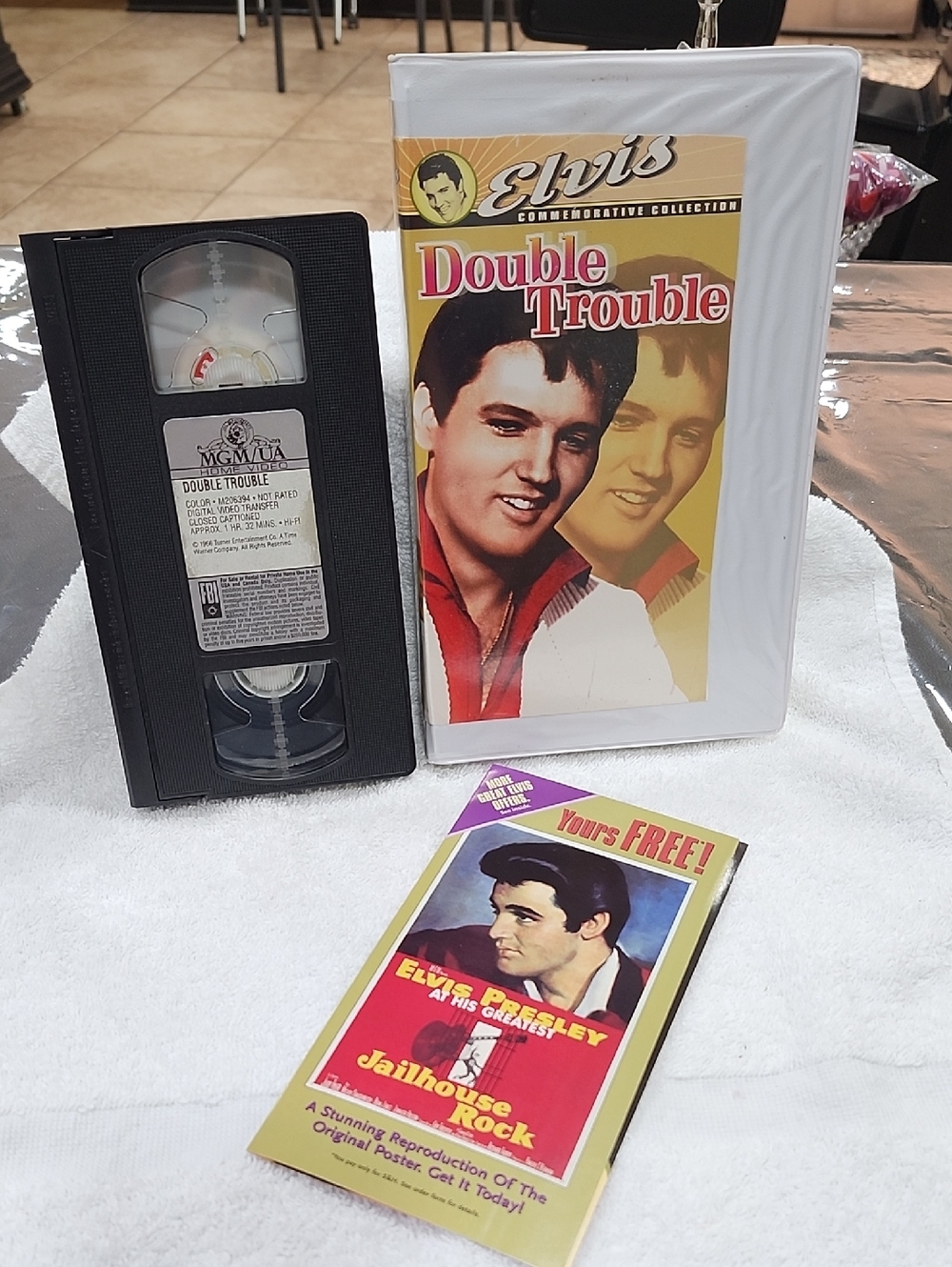 ELVIS "DOUBLE TROUBLE" VHS TAPE
